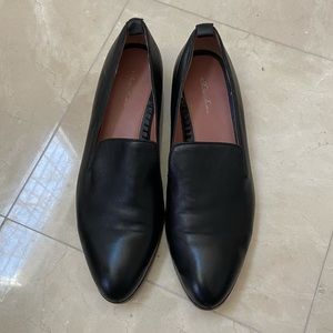 Black Leather Brooks Brothers Loafers